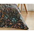 thumbnail image 6 of Sweet Jojo Designs Boho Floral Wildflower Black and Orange Girl Twin Bed Comforter Bedding Set 2 Piece, 6 of 6