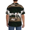 thumbnail image 3 of Uemuo Cute Goat Baby Pattern Cotton Linen Short Sleeve Shirts,Casual Lightweight Button Down Shirts,Vacation Beach Summer Tops-X-Large, 3 of 7