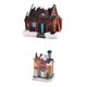 thumbnail image 1 of 2 mini estatuas de casa iluminadas, adornos en miniatura para mesa navideña y festival. EstiloI, 1 of 9