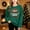 Kids-Green, variant on Family Christmas Matching Sweatshirts, 2026 Xmas Crewneck Long Sleeve Relaxed Fit, Fall Party Graphic Tops S-XXL