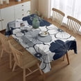 thumbnail image 5 of Blue Pioneer Flower Rectangle Tablecloth 60"x84",Waterproof Polyester Rectangle Table Cloth, Wipeable Spillproof Polyester Tablecloth for Dining, Camping, Indoor and Outdoor, 5 of 5