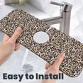 thumbnail image 6 of Kdxio Leopard Pattern Non-Slip Diatom Mud Faucet Drain Pad,Self Absorbent Mat for Kitchen Sink for Variety Kitchen & Bathroom Countertops, 6 of 7