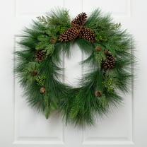 Northlight Long Needle Pine Berries and Pinecone Artificial Christmas Wreath - 26" - Unlit