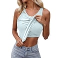thumbnail image 5 of Tank with Built In Bra for Women 2 In 1 Slim Fit Lightweight Tank Top Adjustable Spaghetti Strap Basic Yoga Cami Shirt, 5 of 8