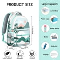 thumbnail image 6 of Student Laptop Daypack with Hawaii Tropical Wind Palm Leaves: Perfect Gift, Durable Lightweight Backpack for High School, College, Large Capacity Campus Commute, 6 of 6
