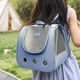 thumbnail image 4 of Mochila transportadora plegable y transpirable para gatos, con doble correa para el hombro, ideal para viajes y senderismo, con ventilación de malla para mayor comodidad, bolsa de nailon ligera para, 4 of 6