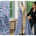 thumbnail image 5 of Soimoi Cotton Voile Fabric Leaves & Floral Artistic Print Fabric by Yard 56 Inch Wide, 5 of 7
