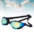 thumbnail image 2 of Gafas de natación para adultos, profesionales, de moda, puentes nasales desmontables, gafas de agua para Negro, 2 of 8