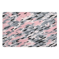 32x20 Inch Doormat Indoor Entrance Mat Entrance Welcome Mat Outdoor Mats for Front Door Gray and Pink Pattern