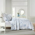 thumbnail image 6 of 3 Piece Printed Floral Quilt Set Lightweight Bedspread Set BY321, 6 of 9