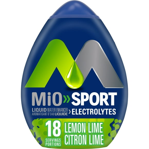 mio Hydrate Lemon Lime Electrolyte Drink Mix, 48 mL Bottle, MIO SPORT LEMON LIME 48ML