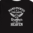 thumbnail image 4 of Inktastic Handpicked for Earth By My Brother in Heaven Angel Wings Boys or Girls Long Sleeve Toddler T-Shirt, 4 of 5