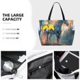 thumbnail image 5 of Yiaed Forest Lake White Horse Print Large Capacity Beach Travel Bag - Waterproof Zipper Vacation Tote for Sandproof Storage, and Camping, 5 of 5