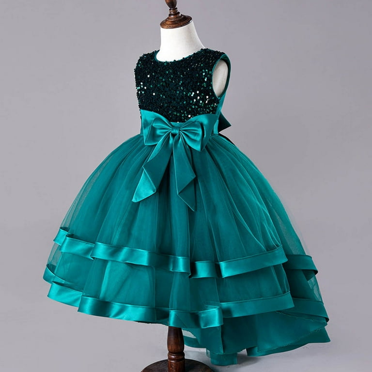 slim fit dress slacks Hunter Green Girls Toddler Full Length Flower Girl Dress – Lisa Ann's  Creations main image 0