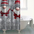 thumbnail image 4 of Winter Funny Shower Curtain,Winter Rustic Wood Merry Xmas Shower Curtains Hotel Luxury Style Shower Curtains for Apartment Bathroom Decor Christmas (72x72in), 4 of 5