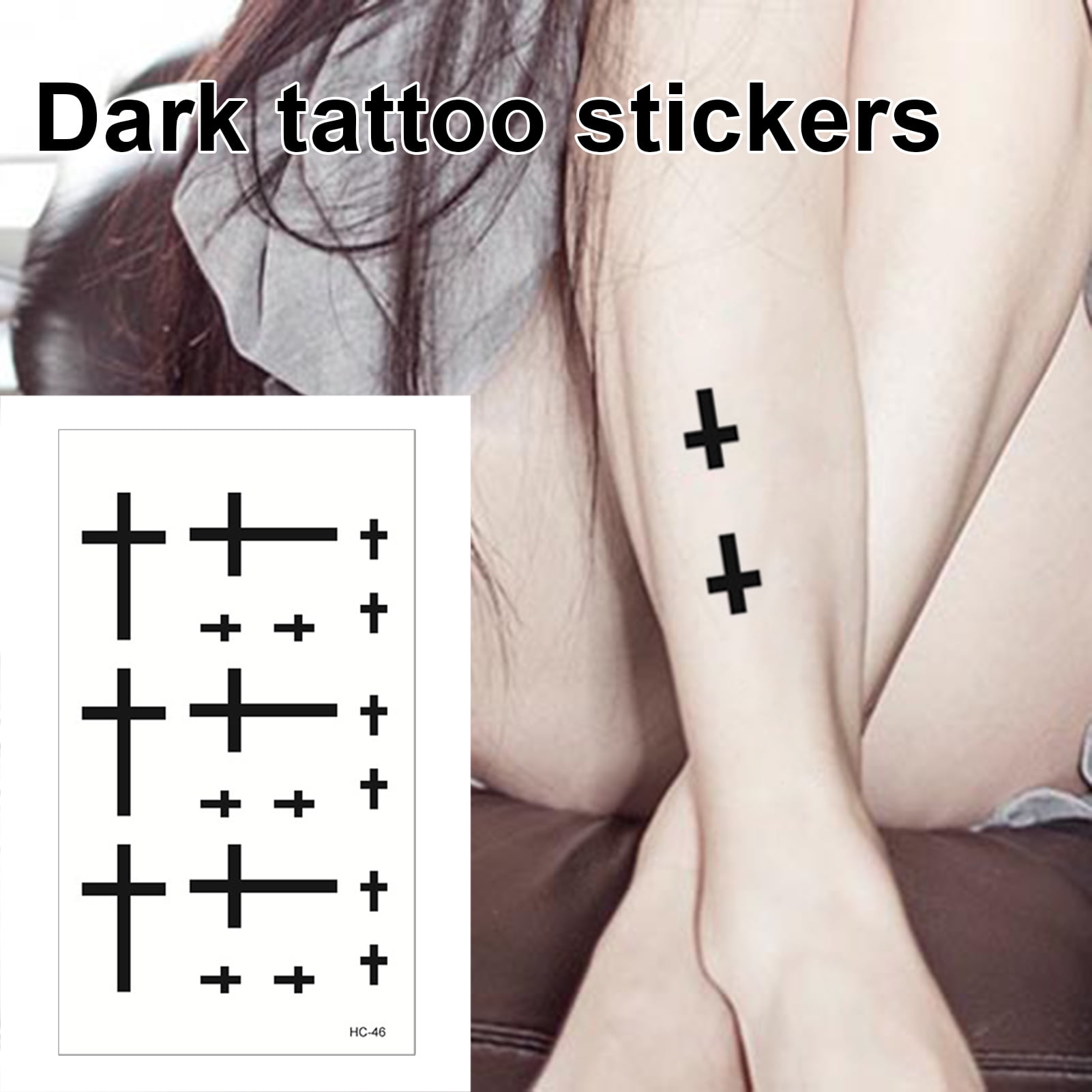 Flw Body Tattoo Light Smell Safe Convenient Cross Temporary Tattoo Sticker For Finger Walmart Com