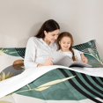 thumbnail image 5 of Manfei Beige Green Brown Bedding Comforter Set 2pcs, Aesthetic Geometric Twin Comforter Sets, Nature Minimalist Bedding Set, Lightweight Room Decor, 5 of 8