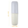 thumbnail image 2 of Portable Toothbrush Cases Traveling Toothbrush Holders Bamboo Fiber Blue Gray White 7.87"x2.48"x2.36", 2 of 7