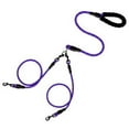 thumbnail image 1 of Laisse pour 2 Chiens avec Poignée Rembourrée, Laisse Réglable Réfléchissante Robuste pour Promener Deux Chiens, Séparateurs Détachables, Crochets Rotatifs à 360° pour Promenades Extérieures Sans Enchevêtrements, Nylon et Design Durable, 1 of 1
