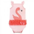 thumbnail image 4 of Little Treasure Baby Girl Cotton Bodysuits 3pk, Flamingo, 9-12 Months, 4 of 4