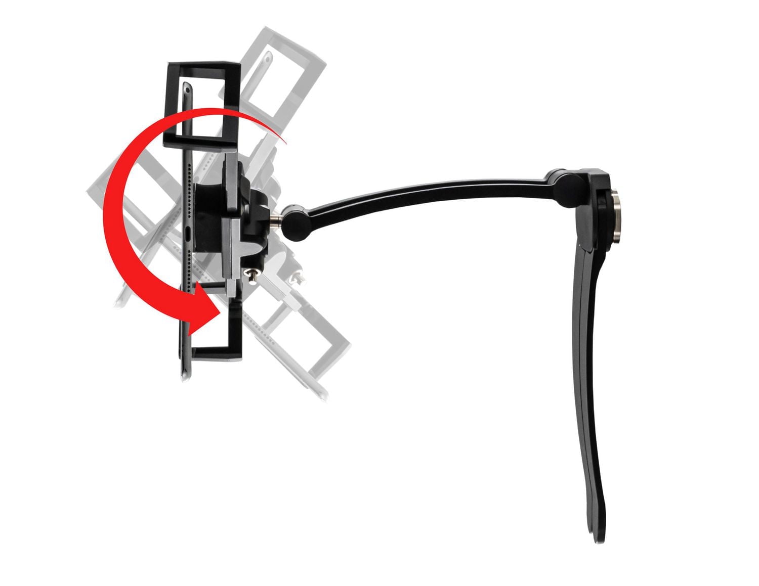 Support de tablette CTA Digital Multi-Flex de sécurité 2-en-1 de et support mural magnétique pour tablettes de 17.8 cm (7 pouces) à 35.6 cm (14 pouces) - Noir