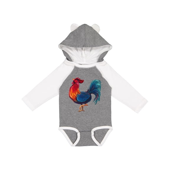 Inktastic Year of the Rooster Boys or Girls Long Sleeve Baby Bodysuit