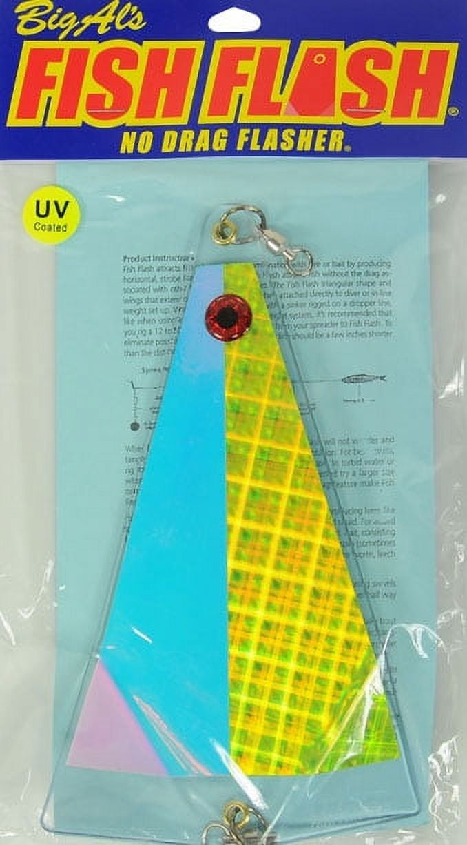 Yakima Bait Big Al's Fish Flash, 8", Lazer Chartreuse/Pearl