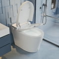 thumbnail image 2 of 10 in. Rough-In Tankless Elongated Bidet Toilet 1.28 GPF in White with Auto Flush, Foot Kick, Warm Water, Heated Seat  DV-1S0029R, 2 of 15