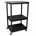 thumbnail image 2 of Luxor 54"H AV Cart - Three Large Shelves, 2 of 3