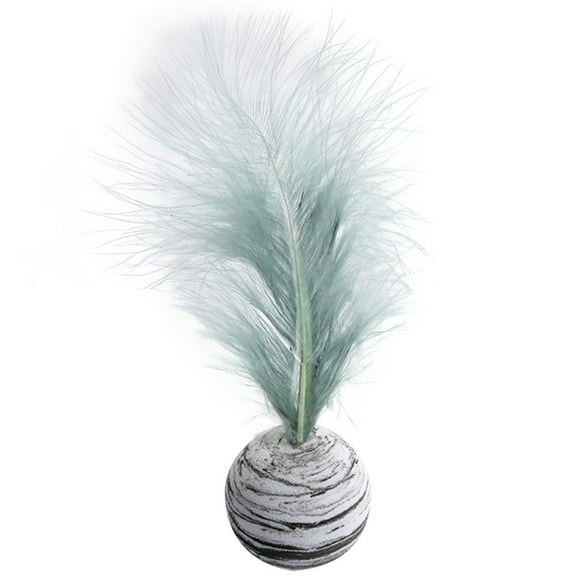 Lisbinx Pet Toy Star With Feather Interactive Play Pet Supplies