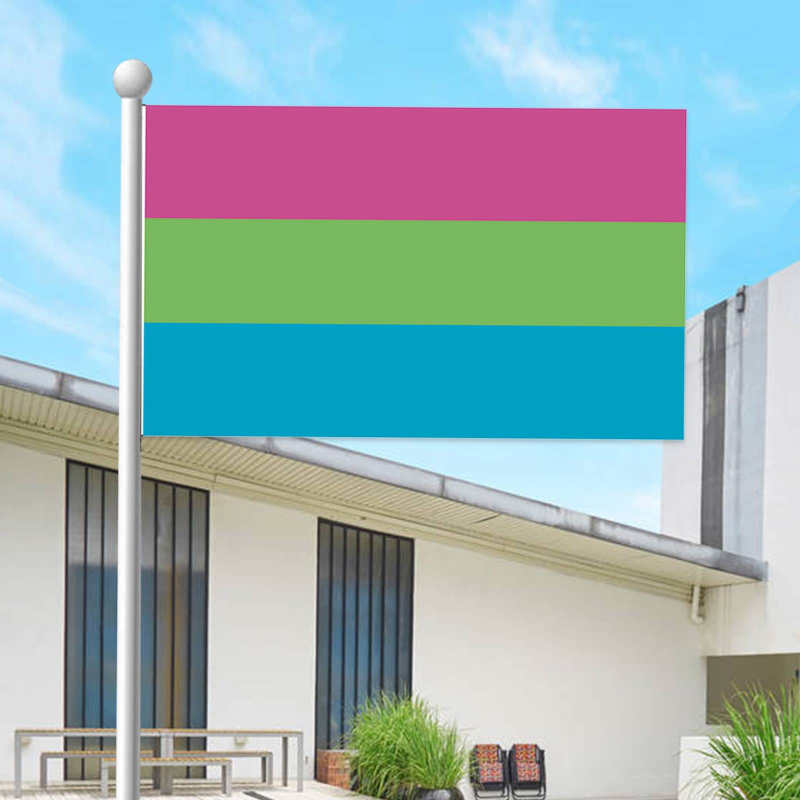 Rainbow Cloud Durable Vivid Yard Garden Flags Seasonal Home Decorative for Indoor Outdoor 3x5 ft