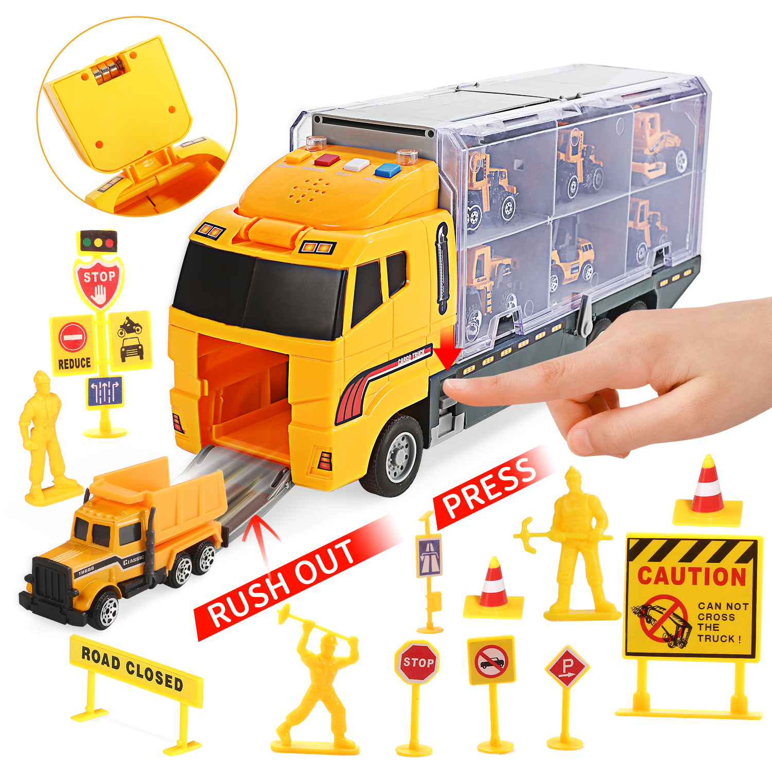 JoyStone 25 in 1 Construction Trucks Carrier photo 3