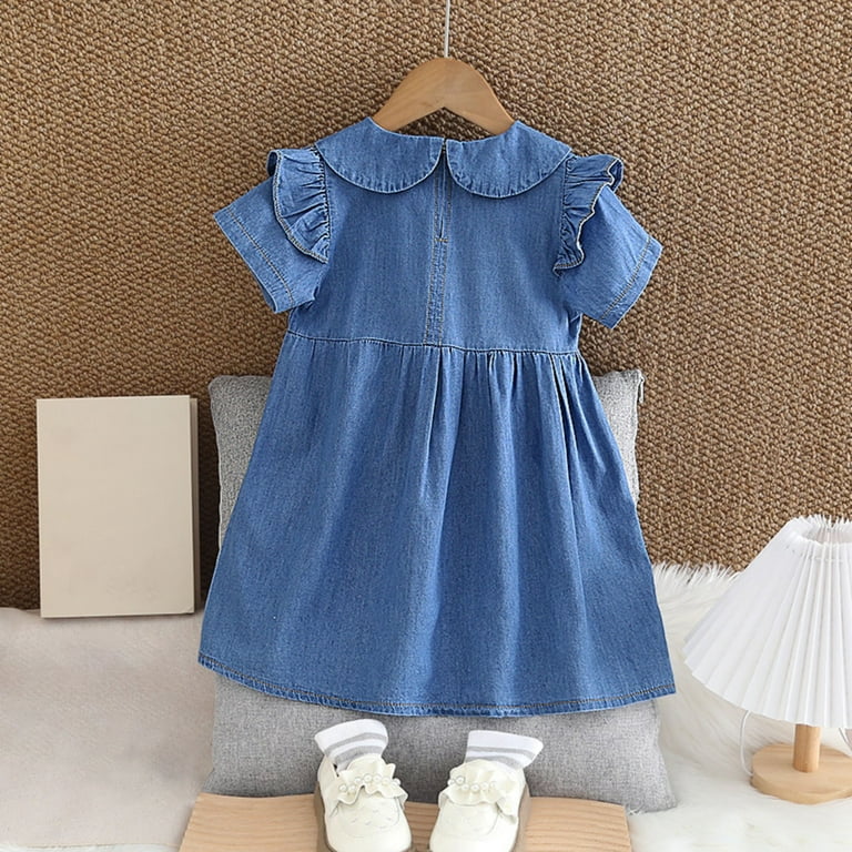 THDHVS Girls Casual Dresses,Toddler Baby Girl Outfits Summer