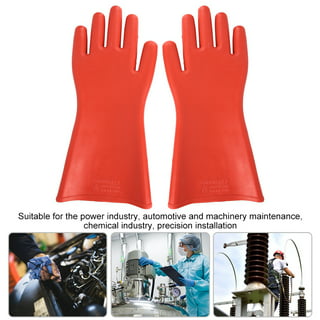 ShuangAn Electrical Insulated Lineman Rubber Gloves Electrician High Voltage Hand Shape Waterproof Safety Protective Work Gloves 12KV Insulating for