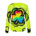 thumbnail image 4 of Uootdi Oversized St Patricks Day Sweatshirts for Women Irish Saint Pattys Shamrock Crewneck Long Sleeve Shirts Holiday Trendy Pullover Tops Gift, 4 of 7