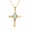 Opal 1, variant on Midir&Etain Opal Cross Necklace for Women, White Gold Plated Dainty Religious Pendant Necklace with 18"+2" Chain