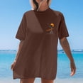 thumbnail image 6 of Trendfront Womens California T Shirt Palm Tree Print Short Sleeve Crew Neck Oversized Casual Summer Tee Tops, 6 of 7