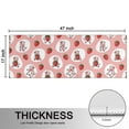 thumbnail image 5 of Kitchen Rugs Sets Of 2,Pink Cow Strawberry Oval Pattern Anti Fatigue Kitchen Mat Rugs Non Slip Washable,Decorative Kitchen Floor Mats for Kitchen,Sink,Laundry,17"X47", 5 of 5
