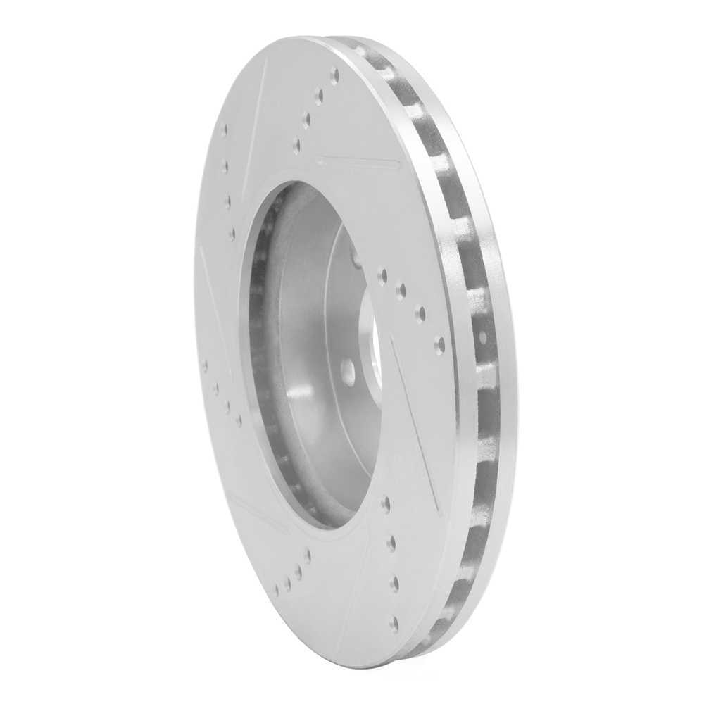 Dynamic Friction Company 631-63050R DFC Brake Rotor - Drilled And Slotted - Silver