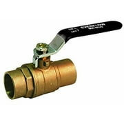 Midline Valve 605C002-NL Lead Free Premium Full Port Forged Brass Ball Valve with Solder Cups, 2"