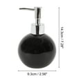 thumbnail image 4 of Unique Bargains 1 Pc Simple Round Soap Pump Dispenser for Bathroom Hotel 300ml Black Silver Tone, 4 of 6