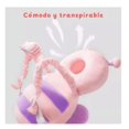 thumbnail image 3 of Casco Wünd  Para Bebe Antigolpes Protector Cabeza Acolchada Gorro Modelo Mariposa Peluche Rosado, 3 of 5