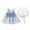 E-Blue-A, variant on 2025 Toddler s Frocks Summer Princess Dresses Vacation Holiday Christmas Dress Beach Sleeveless Hat Set Party Dress Ruffles Bow Floral Dress Striped Tee Dress