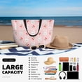 thumbnail image 5 of Wukai Rabbit And Cherry Print Zipper Bag,large Beach Tote Bag,Waterproof Sandproof Bag,Grocery and Picnic Tote Travel Bag, 5 of 5