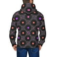 thumbnail image 5 of Zip Up Hoodies for Men - Vinyl Records Musical Notes Long Sleeve Comfrt Men'S Fashion Hoodies & Sweatshirts, Jackets for Men Hoodies Pullover Clothing Clothes with Pouch, 5 of 5