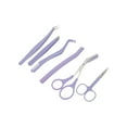 thumbnail image 6 of Unique Bargains 1 Set Durable Multifunctional Eyebrow Scissor Kit Purple, 6 of 7