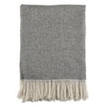 thumbnail image 2 of SARO TH542.GY5060 Herringbone Tasseled Throw  Gold, 2 of 3