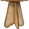 thumbnail image 2 of Meridian Furniture Butterfly 36" Brown Solid Wood And Cane Counter Height Table, 2 of 6