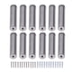 thumbnail image 5 of Juego de 12 tornillos separadores de acero inoxidable, tornillos publicitarios de 19x80mm, accesorios de montaje para colgar marcos de fotos acrílicos, 5 of 8