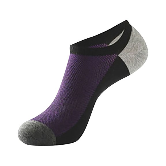 Penkiiy Socks for Men Women and Men No Show Socks Low Cut Anti-slid Cotton Athletic Casual Socks Purple Socks